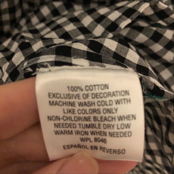 Charter Club Gingham Floral Embroidered Blouse NWT - Picture 15 of 15